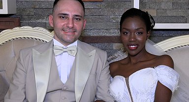 Afrika'da başlayan aşk horonla taçlandı; Trabzon'a Kenyalı gelin