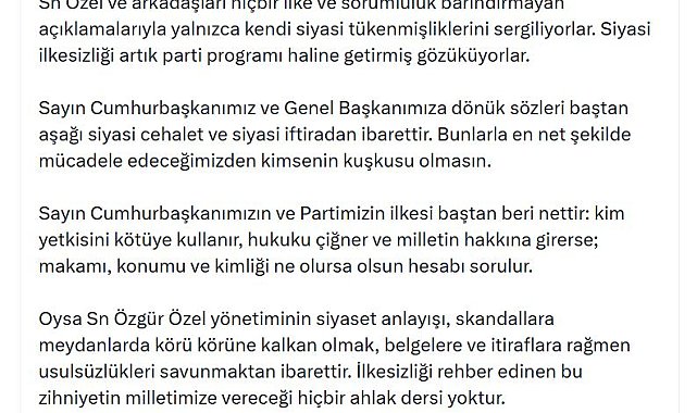 AK Parti'li Çelik: Bu zihniyetin milletimize vereceği hiçbir ahlak dersi yok