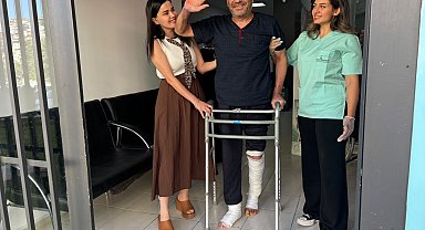 Akıma kapılan işçinin ampütasyon önerilen bacakları, mikrocerrahi yöntemiyle kurtarıldı