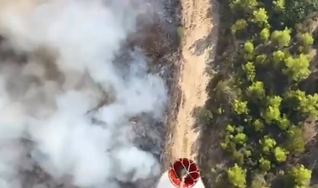 Antalya'da orman dışı alanda yangın