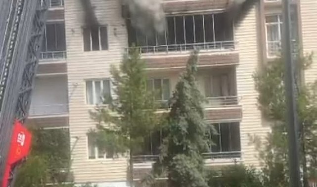 Apartmandaki yangında 3 çocuk, 6 kişi dumandan etkilendi