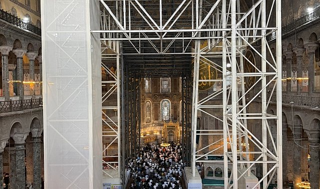 Ayasofya'da güçlendirme ve konservasyon çalışmaları devam ediyor