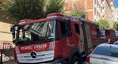 Bahçelievler'de 7 katlı binada çıkan yangın söndürüldü