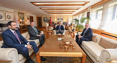 Bakan Ersoy, MSÜ Rektörü Prof. Dr. Afyoncu'yu kabul etti