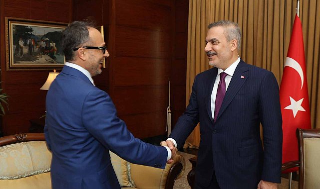 Bakan Fidan, TÜRKPA Genel Sekreteri Hasan'ı kabul etti