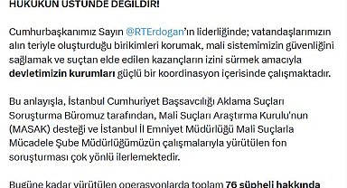 Bakan Gürlek: Fon soruşturmasında 45 şüpheli tutuklandı