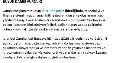 Bakan Gürlek: İsrail bağlantılı uluslararası dolandırıcılık şebekesine büyük darbe vurduk