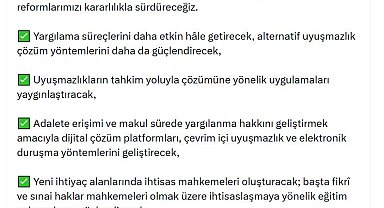 Bakan Gürlek: Reformlarımızı kararlılıkla sürdüreceğiz