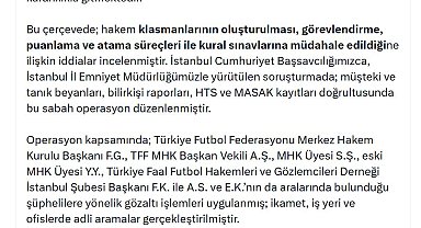 Bakan Gürlek'ten 'hakem' soruşturmasına ilişkin açıklama