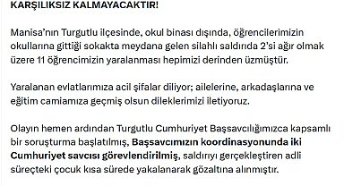 Bakan Gürlek'ten Manisa'daki saldırıya ilişkin açıklama