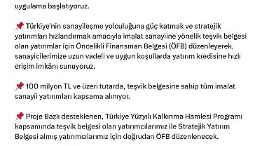 Bakan Kacır: Sanayicilerimize yatırım kredisine hızlı erişim imkanı sunuyoruz