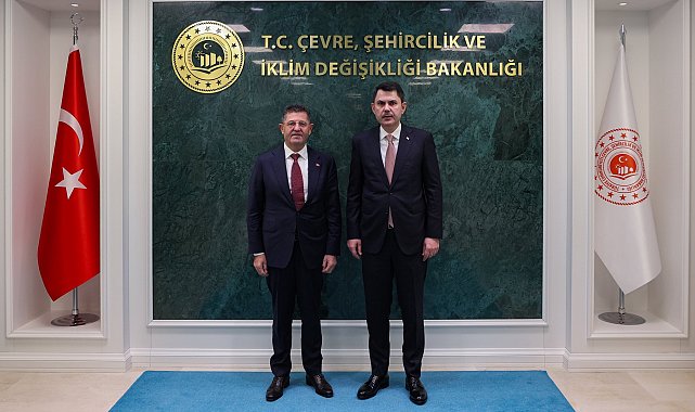 Bakan Kurum, Çekmeköy Belediye Başkanı Çerkez'i kabul etti
