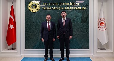 Bakan Kurum, Çekmeköy Belediye Başkanı Çerkez'i kabul etti