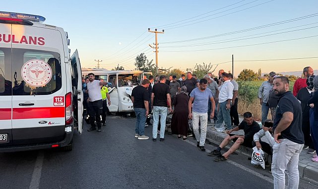 Beton mikseri karşı yola geçip iki minibüsle çarpıştı; 1 ölü, 8 yaralı