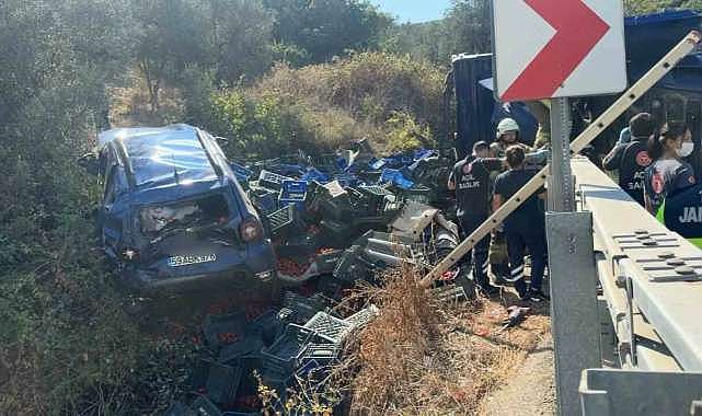 Bursa’da virajı alamayan kamyon dehşet saçtı
