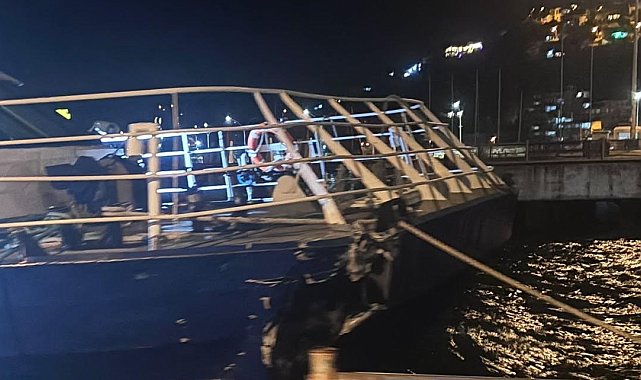Bursa - Mudanya'da İDO deniz otobüsü iskeleye çarptı