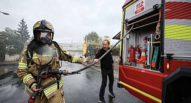 Bursa’nın alev kahramanlarının baba-oğul mutluluğu