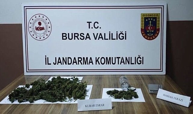 Bursa'da 1 kilo uyuşturucu ele geçirildi