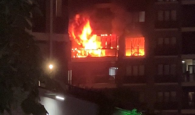 Bursa'da apartman dairesinde çıkan yangın söndürüldü