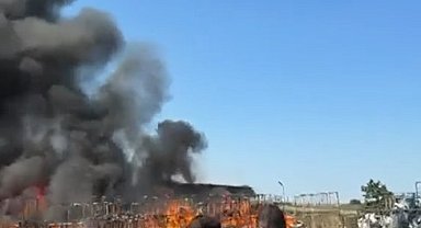 Bursa'da fabrika yangını
