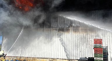 Bursa'da soğuk hava deposunda yangın