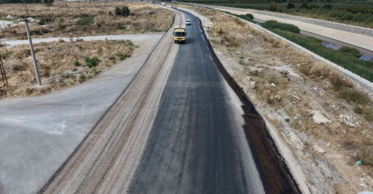 Büyükşehir Samanlı bağlantı yolunu yeniledi