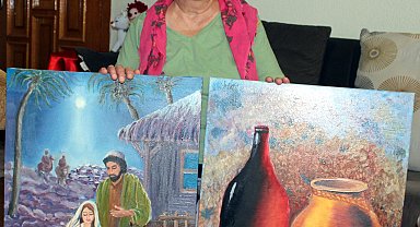 Çocukluk hayali resmi, 65 yaşından sonra tuvale taşıdı