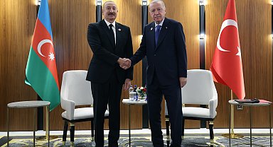 Cumhurbaşkanı Erdoğan, Azerbaycan Cumhurbaşkanı Aliyev ile görüştü