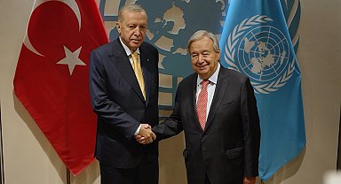 Cumhurbaşkanı Erdoğan, BM Genel Sekreteri Guterres ile bir araya geldi