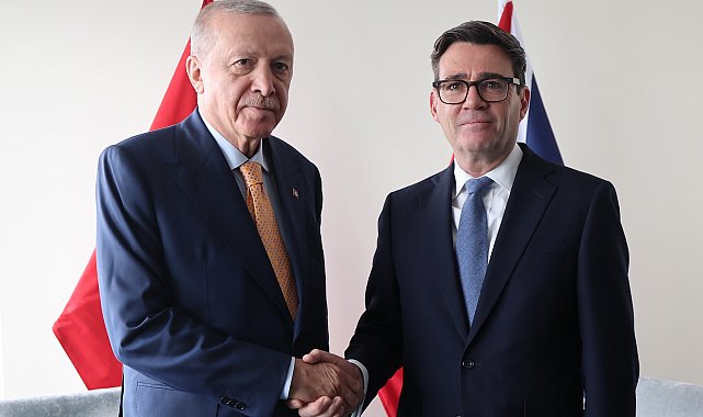 Cumhurbaşkanı Erdoğan, İngiltere Başbakanı Burnham ile bir araya geldi