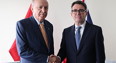 Cumhurbaşkanı Erdoğan, İngiltere Başbakanı Burnham ile bir araya geldi