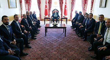 Cumhurbaşkanı Erdoğan, kulüp başkanlarını kabul etti