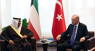 Cumhurbaşkanı Erdoğan, Kuveyt Veliaht Prensi el-Sabah ile bir araya geldi
