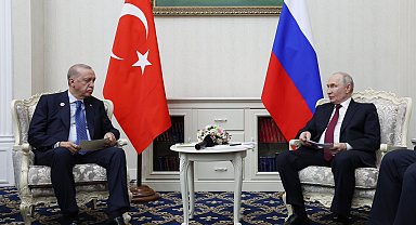 Cumhurbaşkanı Erdoğan, Rusya Devlet Başkanı Putin ile bir araya geldi