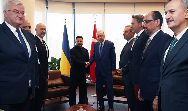 Cumhurbaşkanı Erdoğan, Ukrayna Devlet Başkanı Zelenskiy ile görüştü