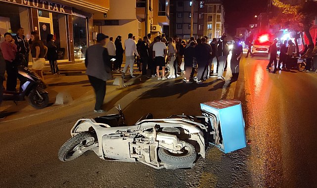 Edirne'de motosiklet yayaya çarptı; 1'i ağır, 2 yaralı