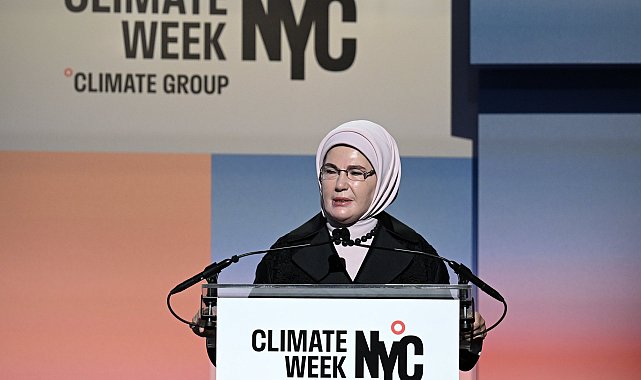 Emine Erdoğan, New York İklim Haftası açılışında konuştu