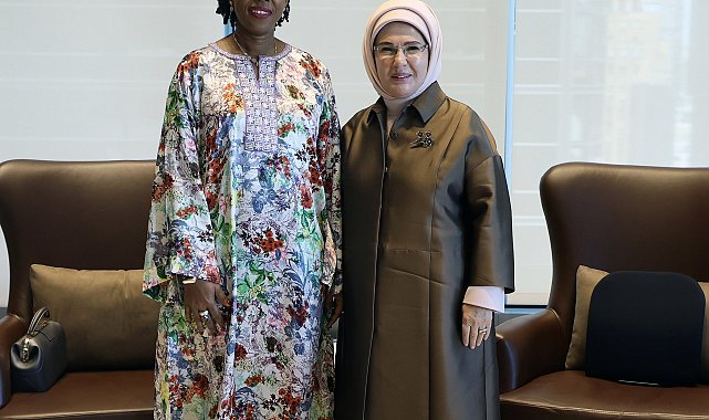Emine Erdoğan, Sierra Leone Devlet Başkanı'nın eşi Fatima Maada Bio ile görüştü