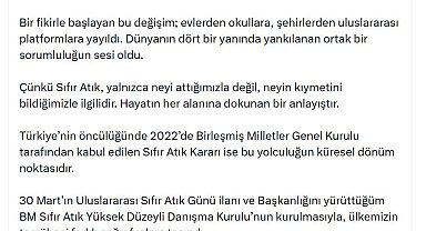 Emine Erdoğan'dan 'Sıfır Atık' paylaşımı