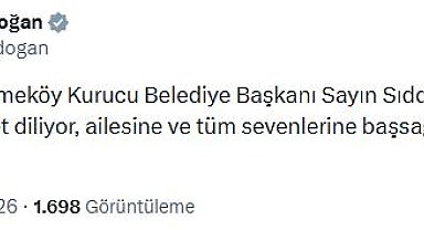 Emine Erdoğan'dan vefat eden eski Çekmeköy Belediye Başkanı Eraslan için taziye mesajı