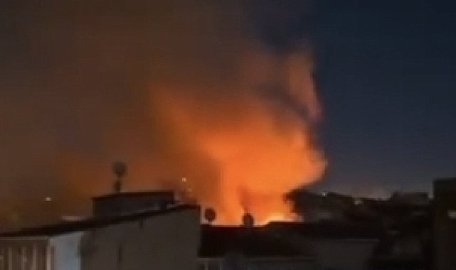 Esenler'de metruk binada çıkan yangın söndürüldü