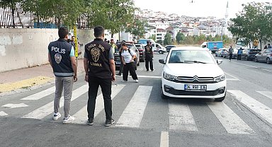 Esenyurt'ta okul önlerinde dron destekli denetim