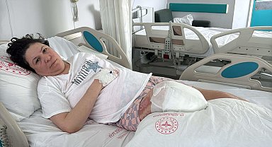 Eşinin saldırısında sol bacağını kaybetmişti; sağ bacağı da ampute edildi