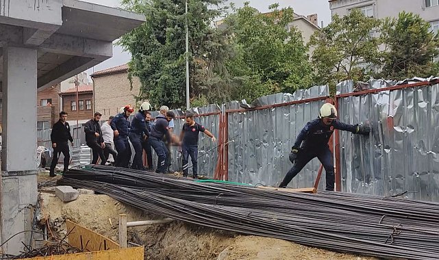 Fatih'te inşaatın 1'inci katından düşen işçi ağır yaralandı