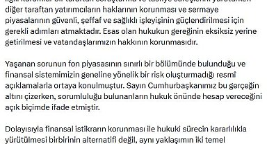 İletişim Başkanı Duran: Esas olan vatandaşlarımızın hakkının korunmasıdır