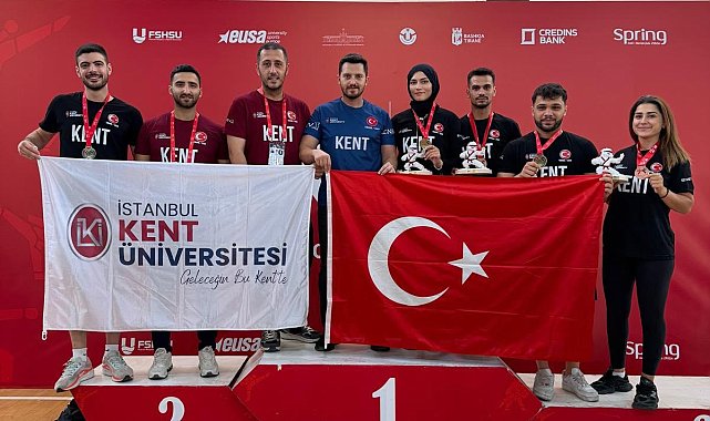 İstanbul Kent Üniversitesi'ne Avrupa Şampiyonası'nda 12 madalya