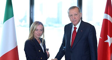 İtalya Başbakanı Meloni'den Cumhurbaşkanı Erdoğan'a teşekkür