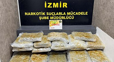 İzmir'de 29 kilo 800 gram skunk ele geçirildi