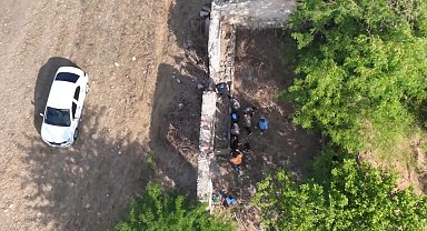 Kaçak kazı yapan 7 şüpheli yakalandı; operasyon kamerada