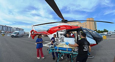 Kalp rahatsızlığı bulunan 1 günlük bebek, helikopter ambulansla Van'a sevk edildi